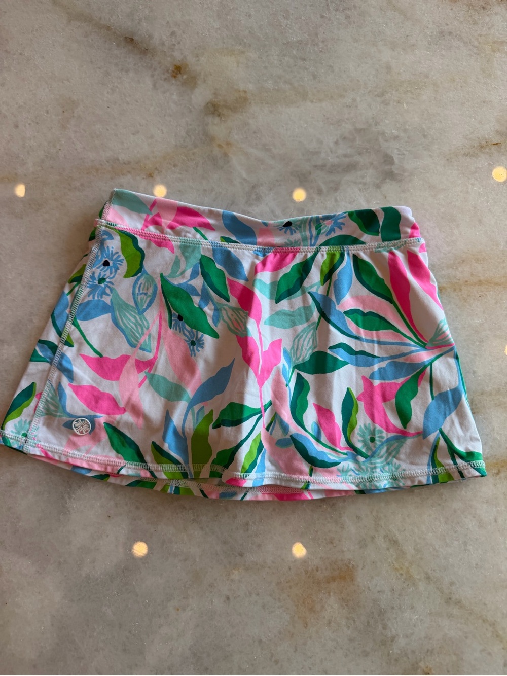 Lilly Pulitzer Girls Luxletic Skort - Mini Aila Skirt UPF 50 Size Medium